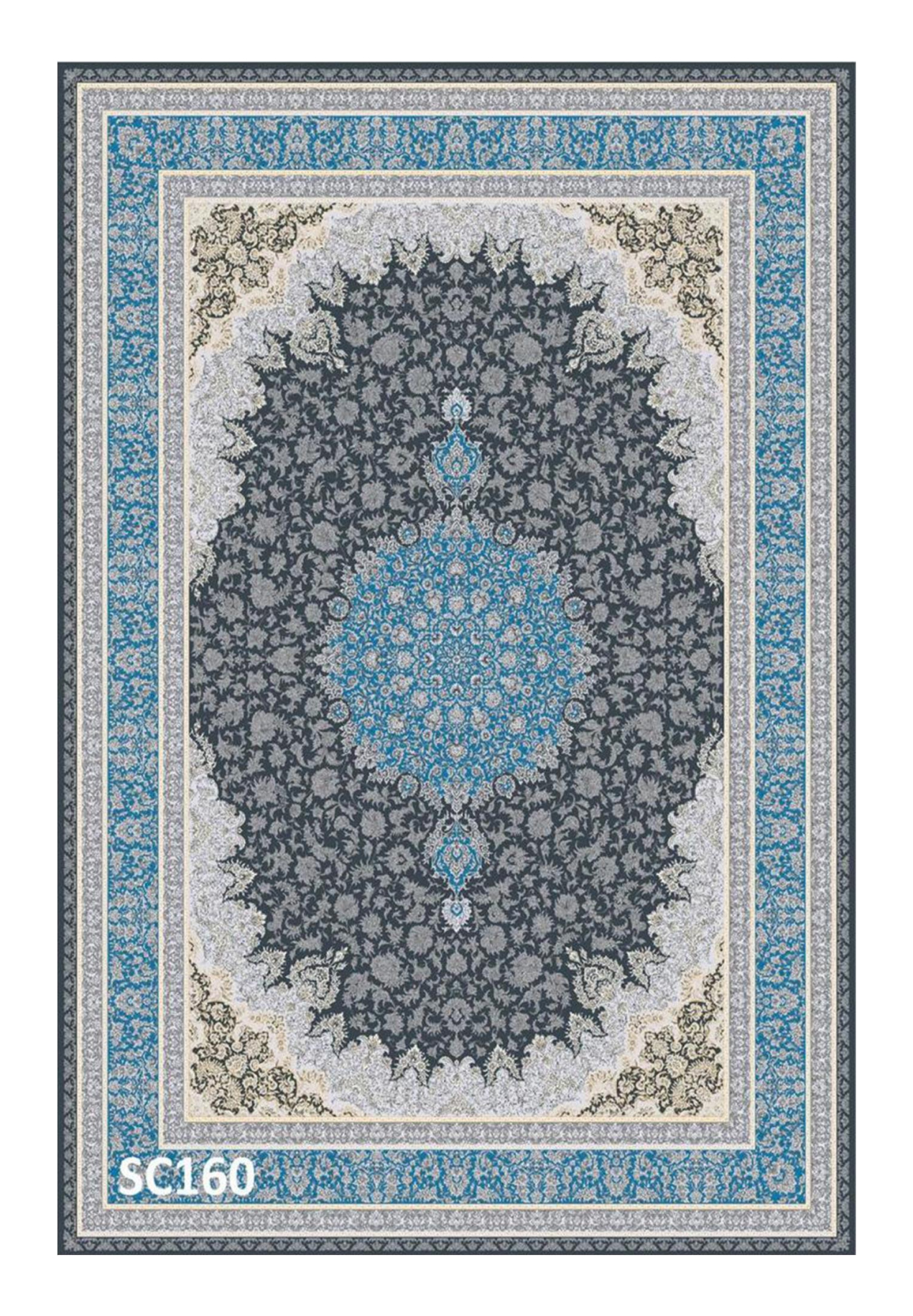 فرش ماشینی پتینه کد sc160 - 1